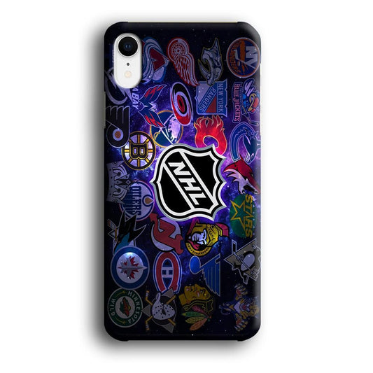 Hockey Teams NHL 002 iPhone XR Case-Plastic / Full Wrap (3D Case)-Xtracase