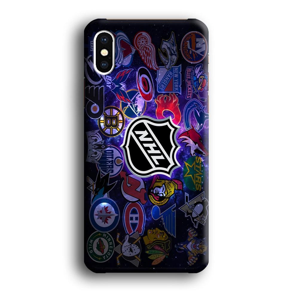 Hockey Teams NHL 002 iPhone X Case-Plastic / Full Wrap (3D Case)-Xtracase