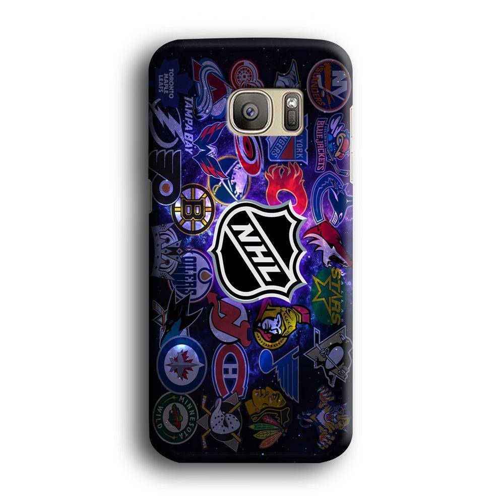 Hockey Teams NHL 002 Samsung Galaxy S7 Edge Case-Plastic / Full Wrap (3D Case)-Xtracase