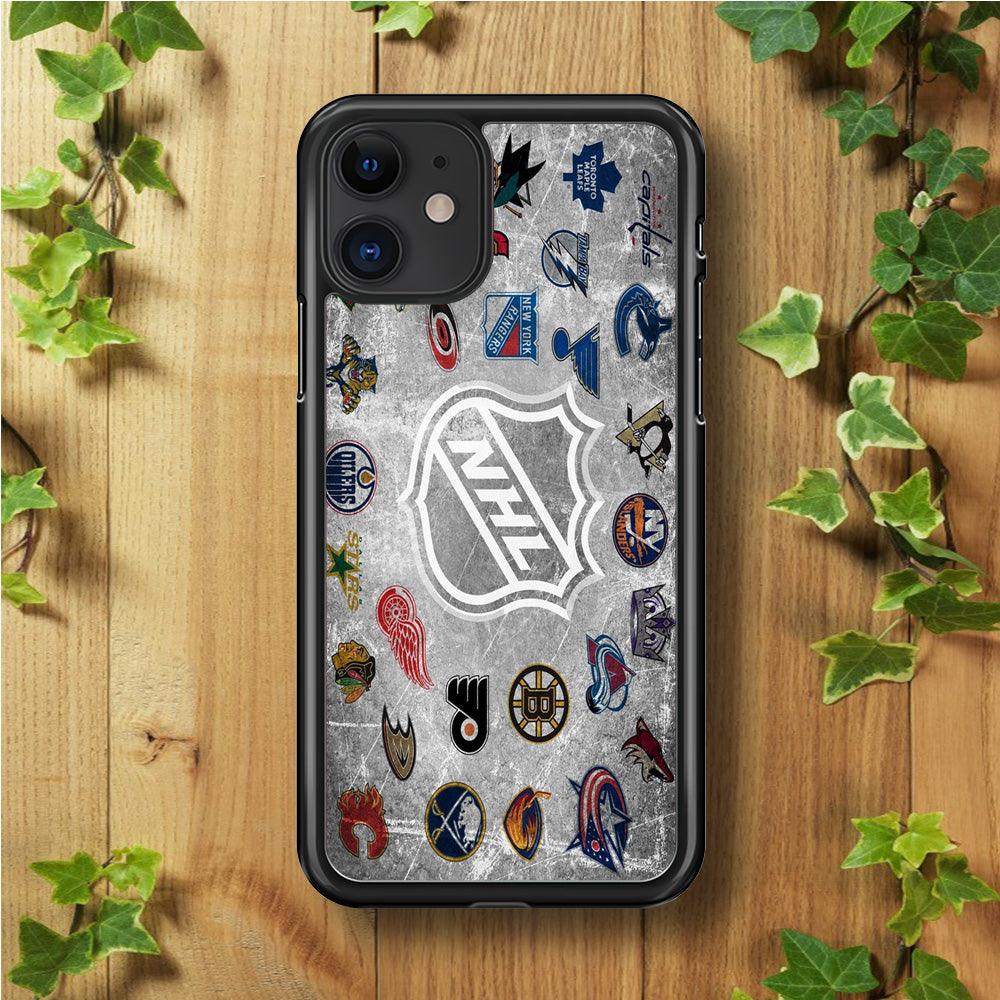 Hockey Teams NHL 003 iPhone 11 Case-Rubber / Black (2D Case)-Xtracase