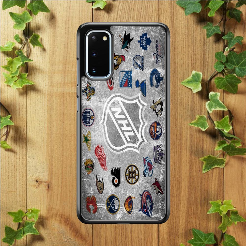 Hockey Teams NHL 003 Samsung Galaxy S20 Case-Rubber / Black (2D Case)-Xtracase