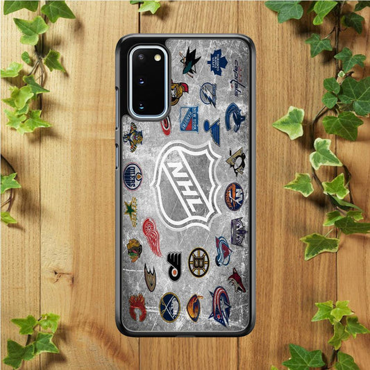 Hockey Teams NHL 003 Samsung Galaxy S20 Case-Rubber / Black (2D Case)-Xtracase