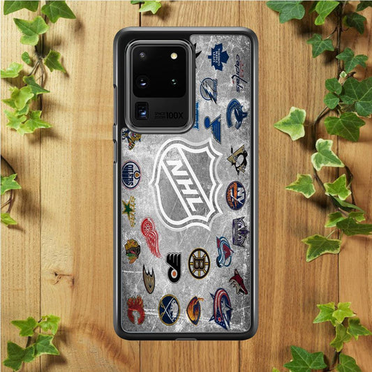 Hockey Teams NHL 003 Samsung Galaxy S20 Ultra Case-Rubber / White (2D Case)-Xtracase