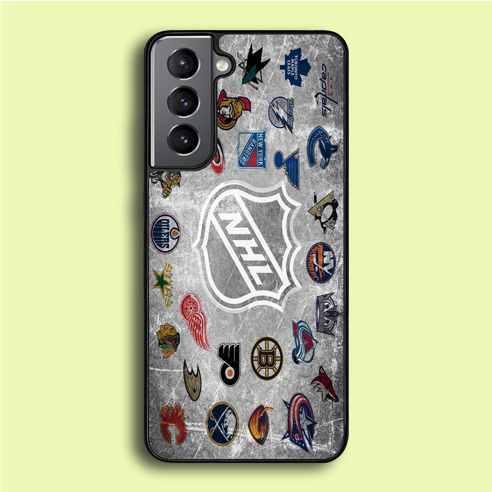 Hockey Teams NHL 003 Samsung Galaxy S21 Plus Case-Rubber / Black (2D Case)-Xtracase