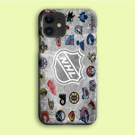Hockey Teams NHL 003 iPhone 12 Case-Plastic / Full Wrap (3D Case)-Xtracase