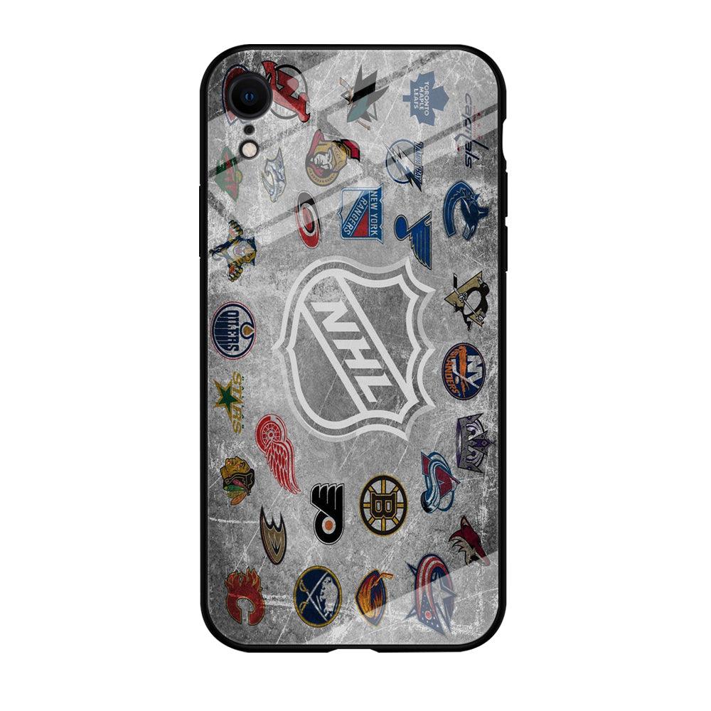 Hockey Teams NHL 003 iPhone XR Case-Tempered Glass Case-Xtracase