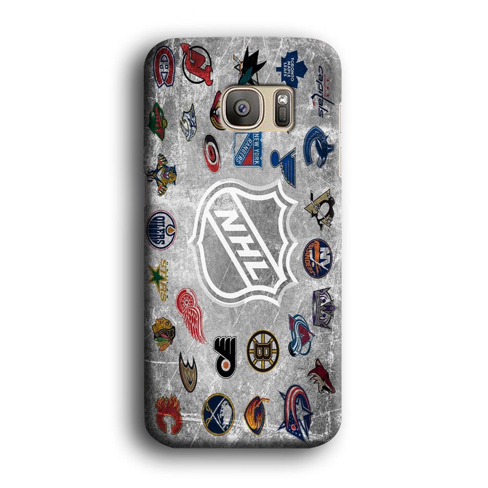 Hockey Teams NHL 003 Samsung Galaxy S7 Edge Case-Plastic / Full Wrap (3D Case)-Xtracase