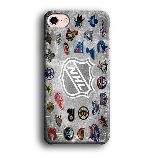 Hockey Teams NHL 003 iPhone 8 Case-Plastic / Full Wrap (3D Case)-Xtracase