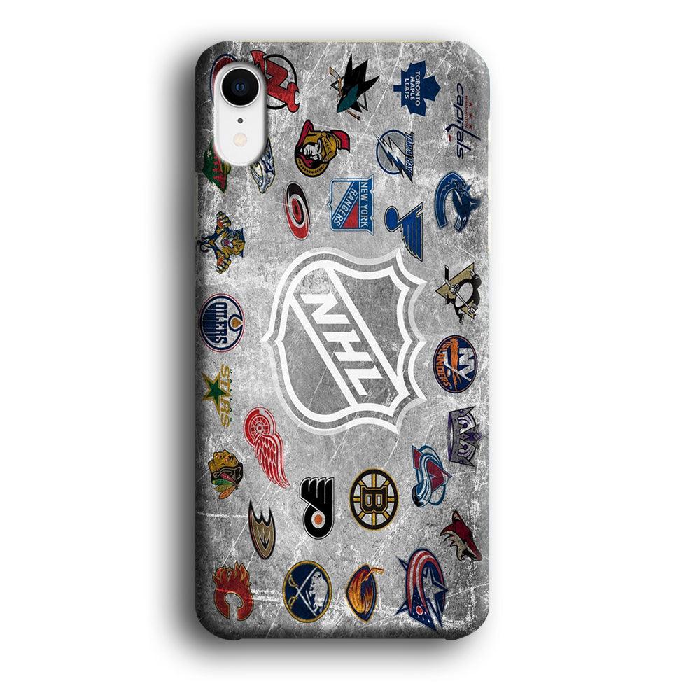 Hockey Teams NHL 003 iPhone XR Case-Plastic / Full Wrap (3D Case)-Xtracase