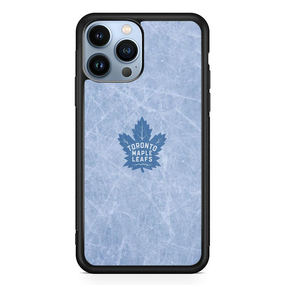 Hockey Toronto Maple Leafs NHL 001 iPhone 13 Pro Case-Rubber / Black (2D Case)-Xtracase