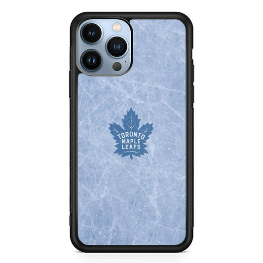 Hockey Toronto Maple Leafs NHL 001 iPhone 13 Pro Case-Rubber / Black (2D Case)-Xtracase