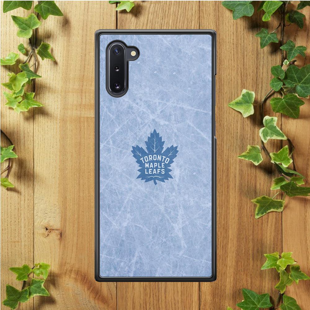 Hockey Toronto Maple Leafs NHL 001 Samsung Galaxy Note 10 Case-Rubber / Black (2D Case)-Xtracase