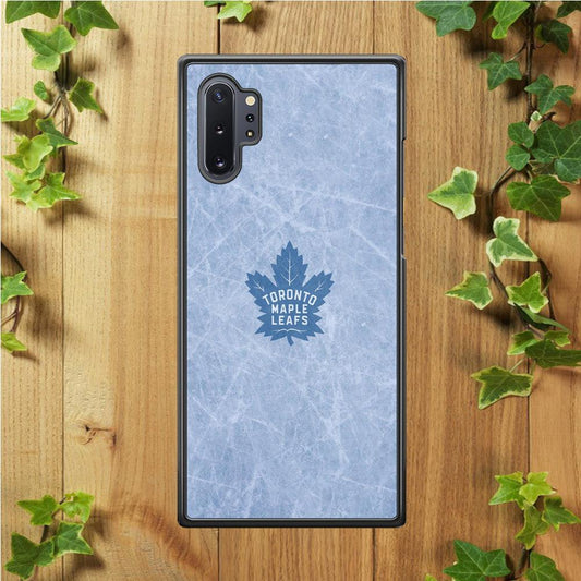 Hockey Toronto Maple Leafs NHL 001 Samsung Galaxy Note 10 Plus Case-Rubber / Black (2D Case)-Xtracase