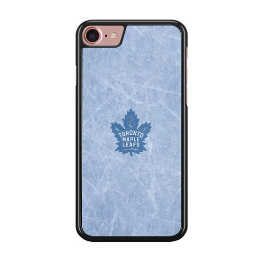Hockey Toronto Maple Leafs NHL 001 iPhone SE 2020 Case-Rubber / Black (2D Case)-Xtracase