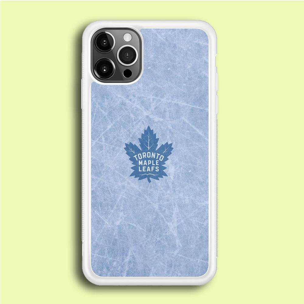 Hockey Toronto Maple Leafs NHL 001 iPhone 12 Pro Case-Rubber / White (2D Case)-Xtracase