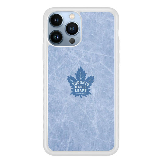 Hockey Toronto Maple Leafs NHL 001 iPhone 13 Pro Max Case-Rubber / White (2D Case)-Xtracase