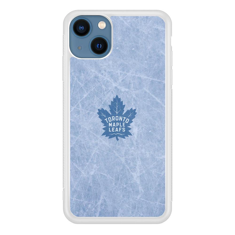 Hockey Toronto Maple Leafs NHL 001 iPhone 13 Case-Rubber / White (2D Case)-Xtracase