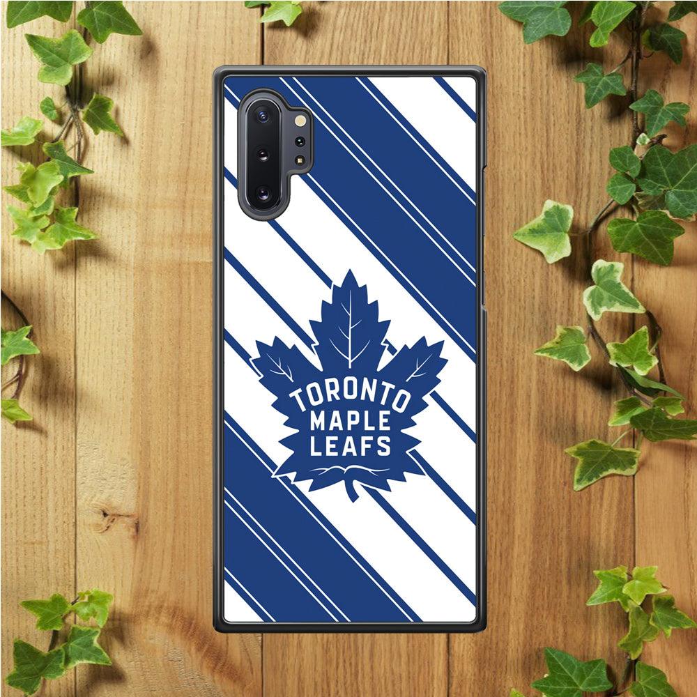 Hockey Toronto Maple Leafs NHL 002 Samsung Galaxy Note 10 Plus Case-Rubber / White (2D Case)-Xtracase