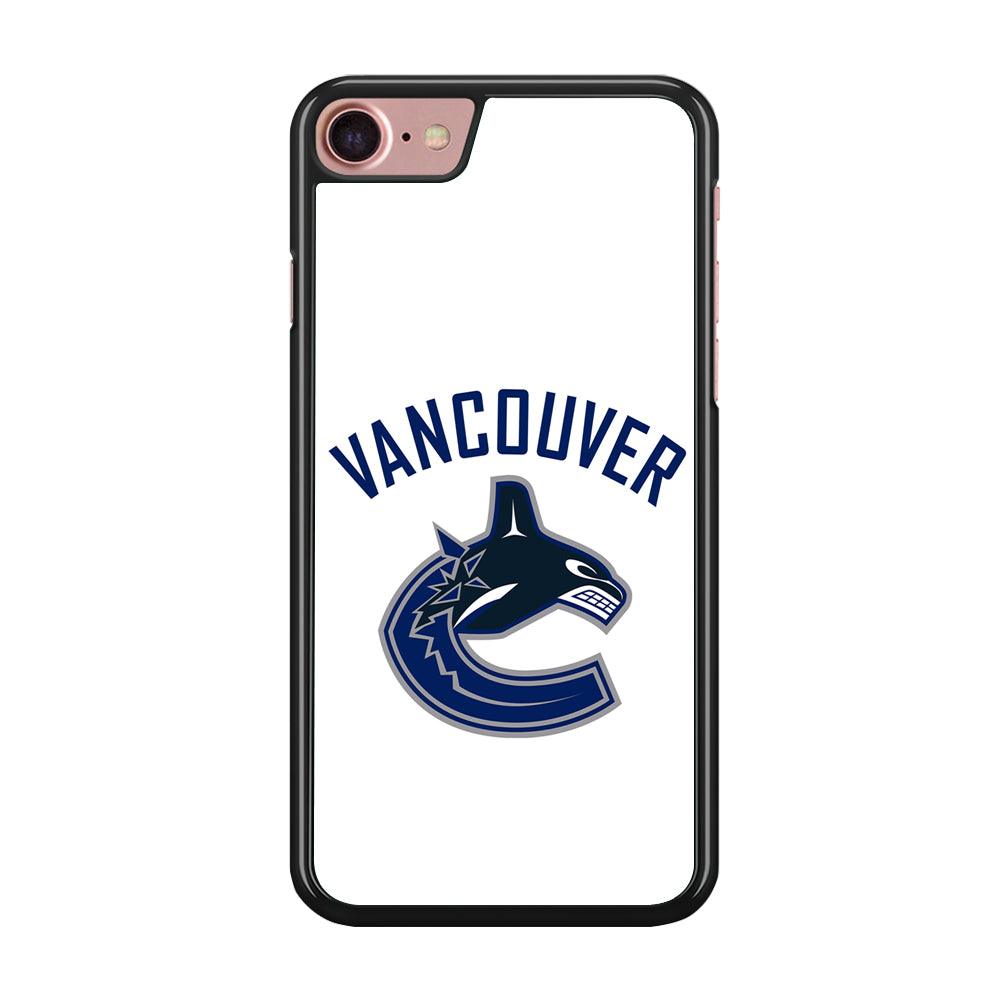 Hockey Vancouver Canucks NHL 001 iPhone SE 2020 Case-Rubber / Black (2D Case)-Xtracase
