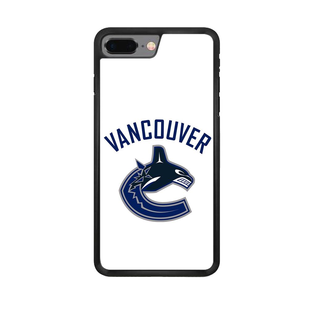 Hockey Vancouver Canucks NHL 001 iPhone 7 Plus Case-Rubber / Black (2D Case)-Xtracase