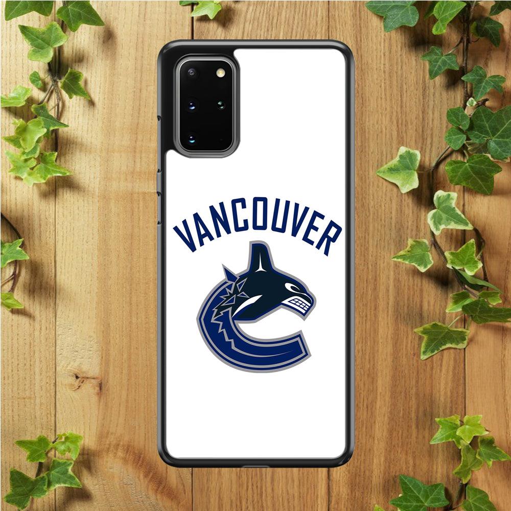 Hockey Vancouver Canucks NHL 001 Samsung Galaxy S20 Plus Case-Rubber / White (2D Case)-Xtracase