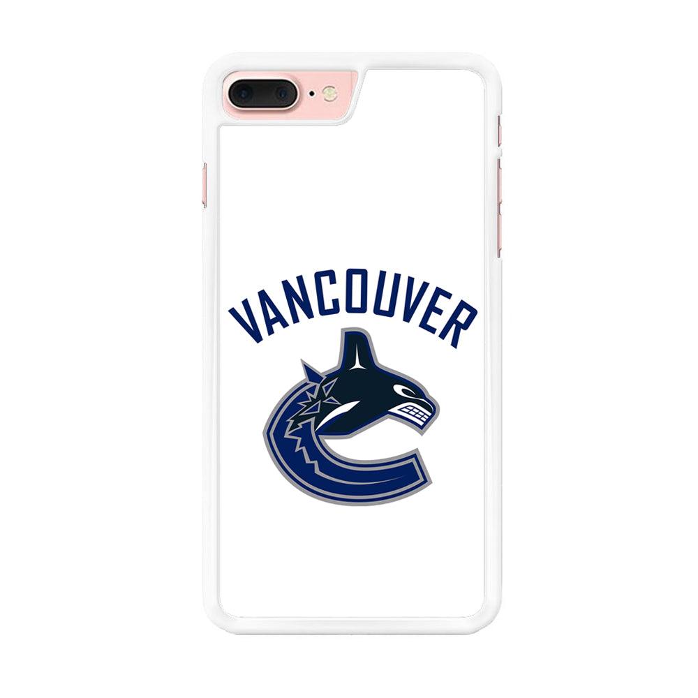 Hockey Vancouver Canucks NHL 001 iPhone 7 Plus Case-Rubber / White (2D Case)-Xtracase