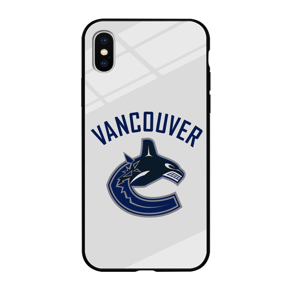 Hockey Vancouver Canucks NHL 001 iPhone X Case-Tempered Glass Case-Xtracase