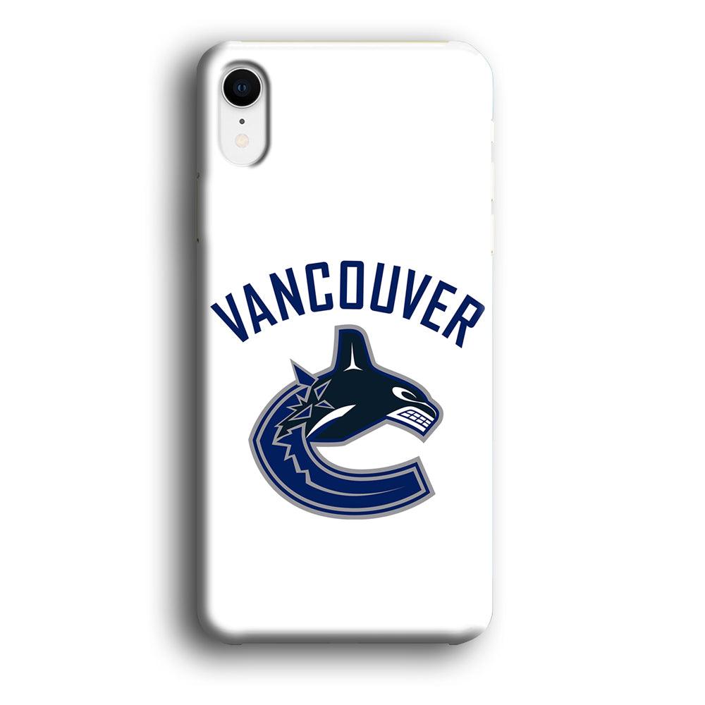 Hockey Vancouver Canucks NHL 001 iPhone XR Case-Plastic / Full Wrap (3D Case)-Xtracase
