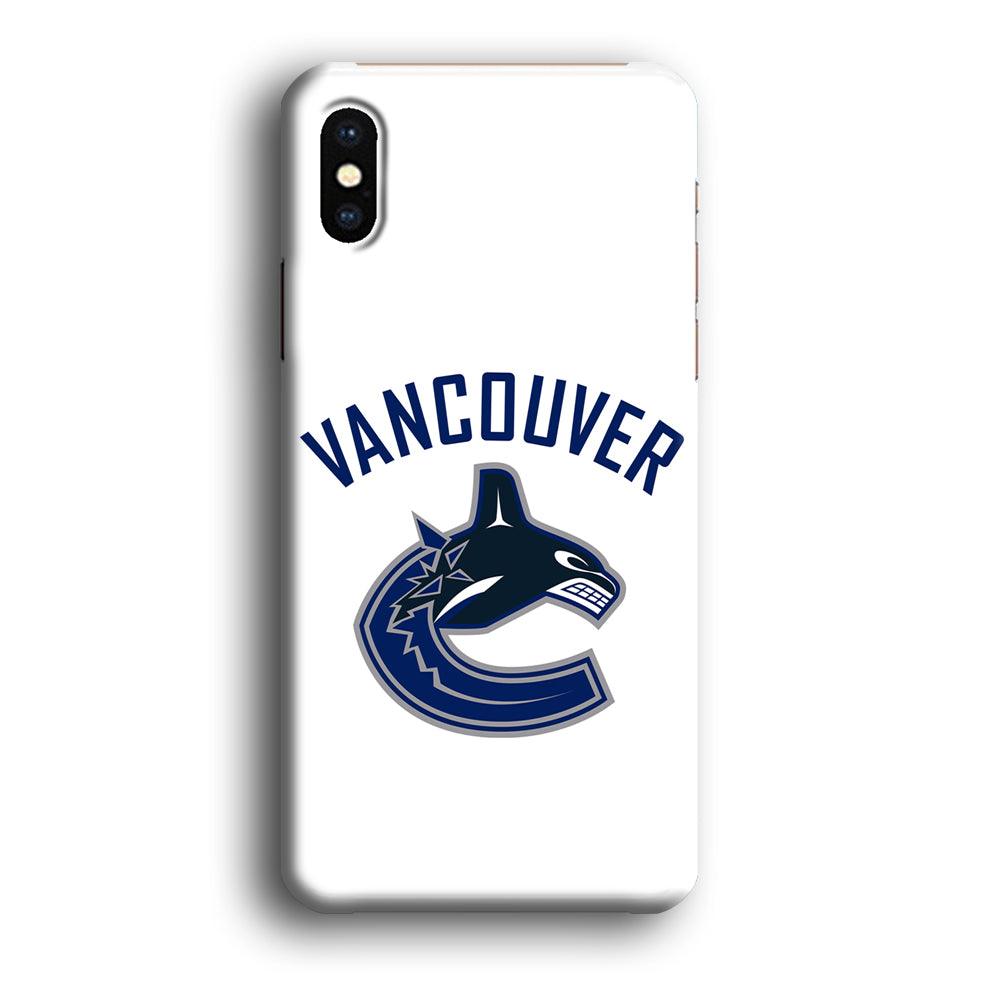 Hockey Vancouver Canucks NHL 001 iPhone X Case-Plastic / Full Wrap (3D Case)-Xtracase