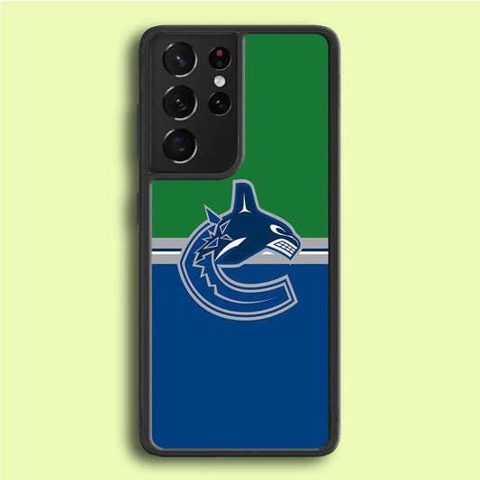 Hockey Vancouver Canucks NHL 002 Samsung Galaxy S21 Ultra Case-Plastic / Full Wrap (3D Case)-Xtracase