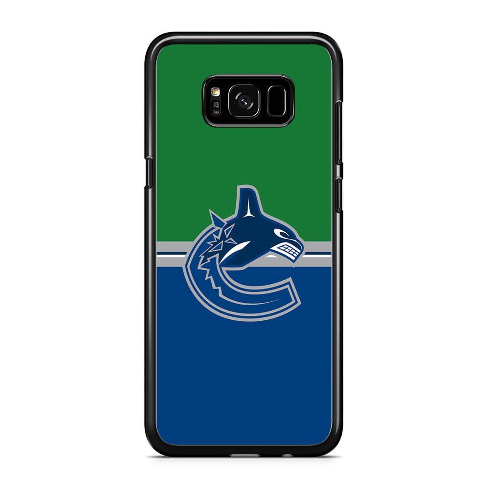 Hockey Vancouver Canucks NHL 002 Samsung Galaxy S8 Case-Rubber / Black (2D Case)-Xtracase