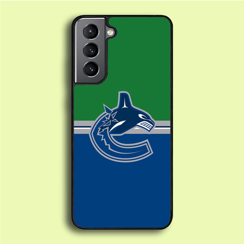 Hockey Vancouver Canucks NHL 002 Samsung Galaxy S21 Plus Case-Rubber / White (2D Case)-Xtracase