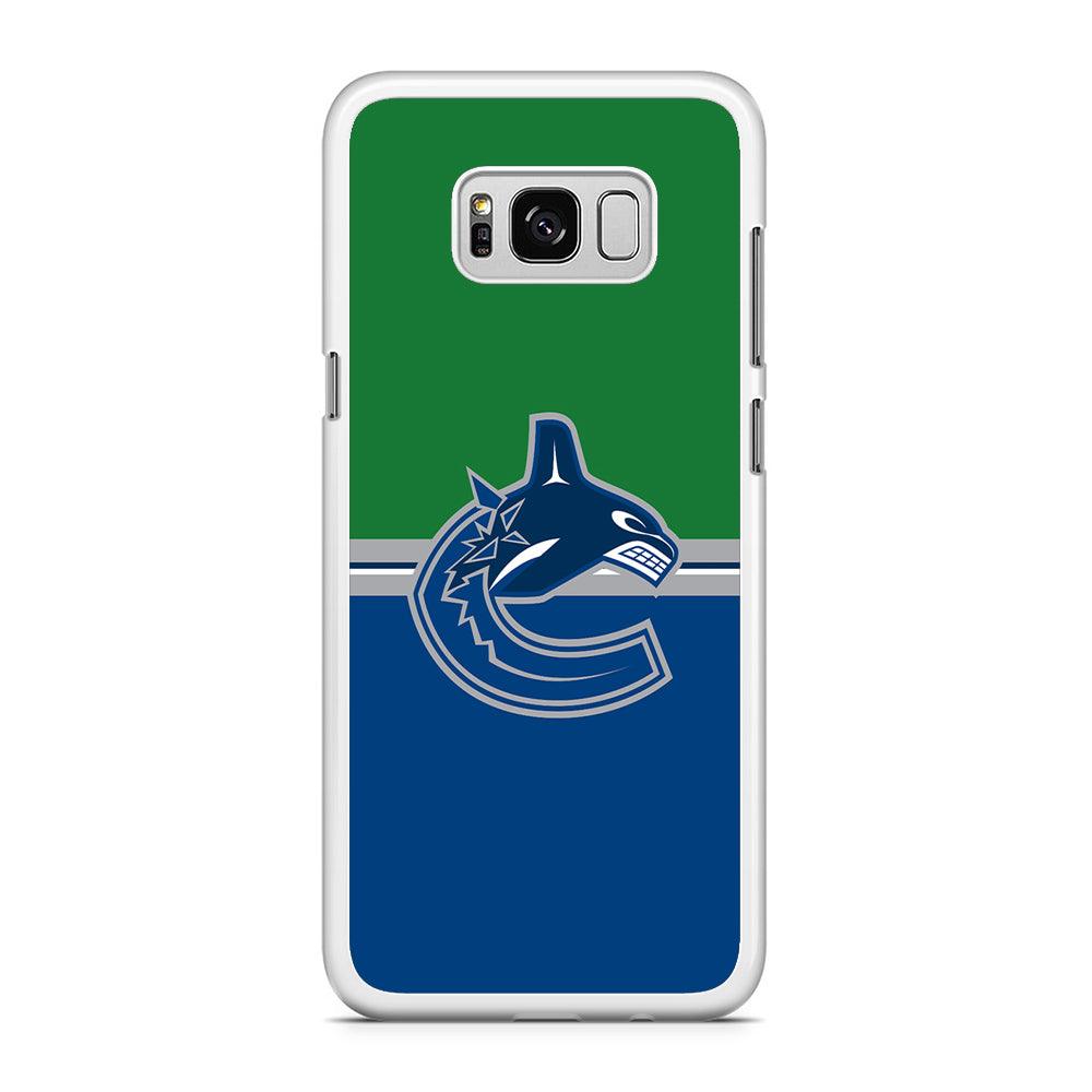 Hockey Vancouver Canucks NHL 002 Samsung Galaxy S8 Case-Rubber / White (2D Case)-Xtracase