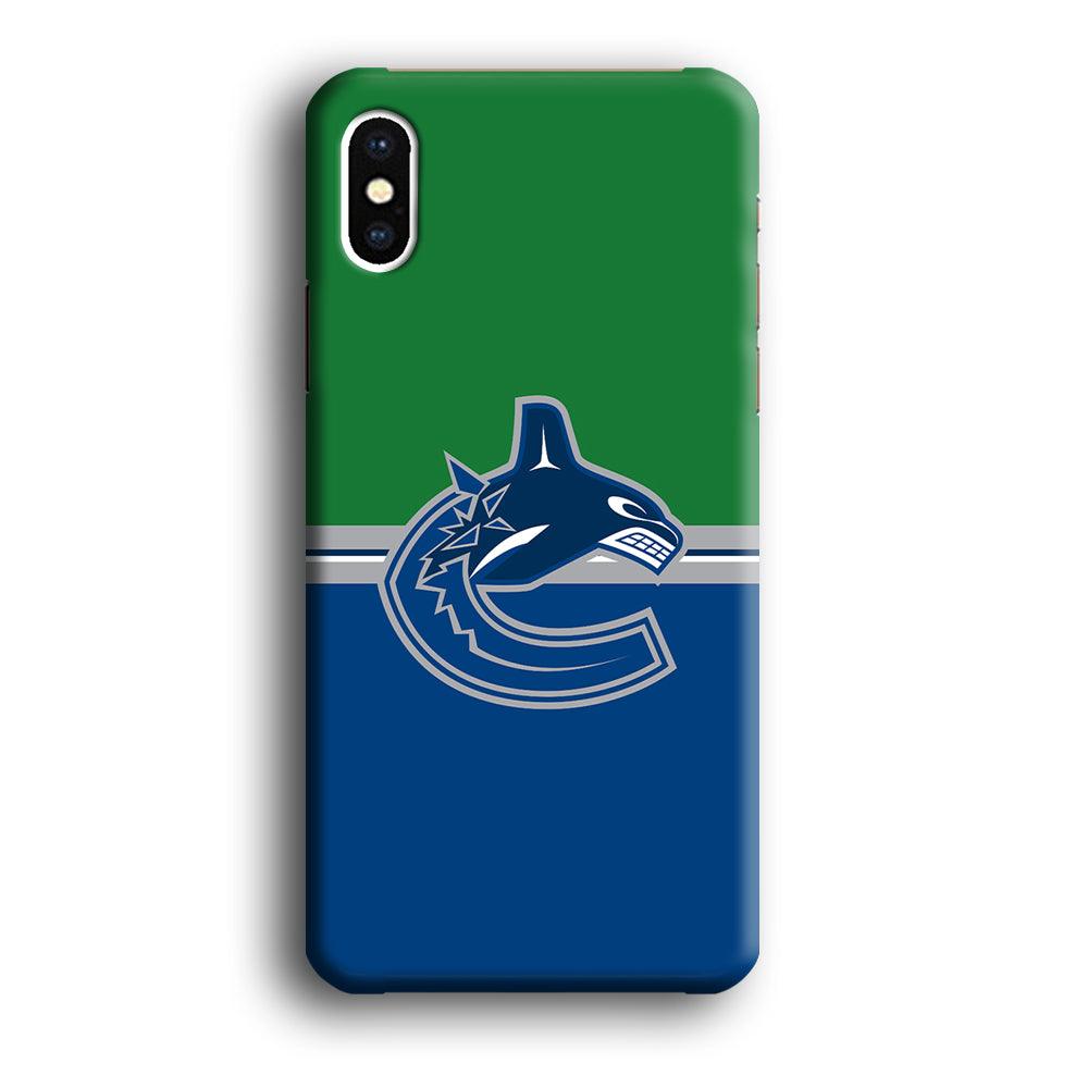 Hockey Vancouver Canucks NHL 002 iPhone X Case-Plastic / Full Wrap (3D Case)-Xtracase