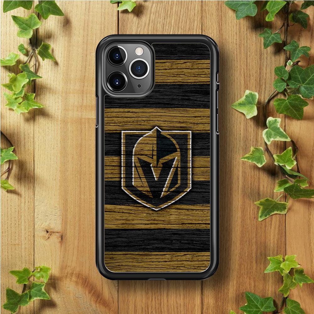 Hockey Vegas Golden Knights NHL 001 iPhone 11 Pro Case-Rubber / Black (2D Case)-Xtracase
