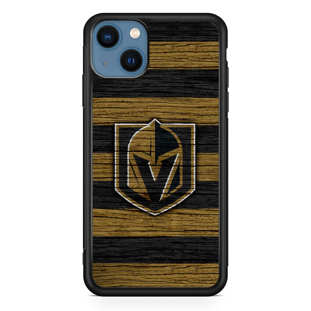 Hockey Vegas Golden Knights NHL 001 iPhone 13 Mini Case-Rubber / Black (2D Case)-Xtracase