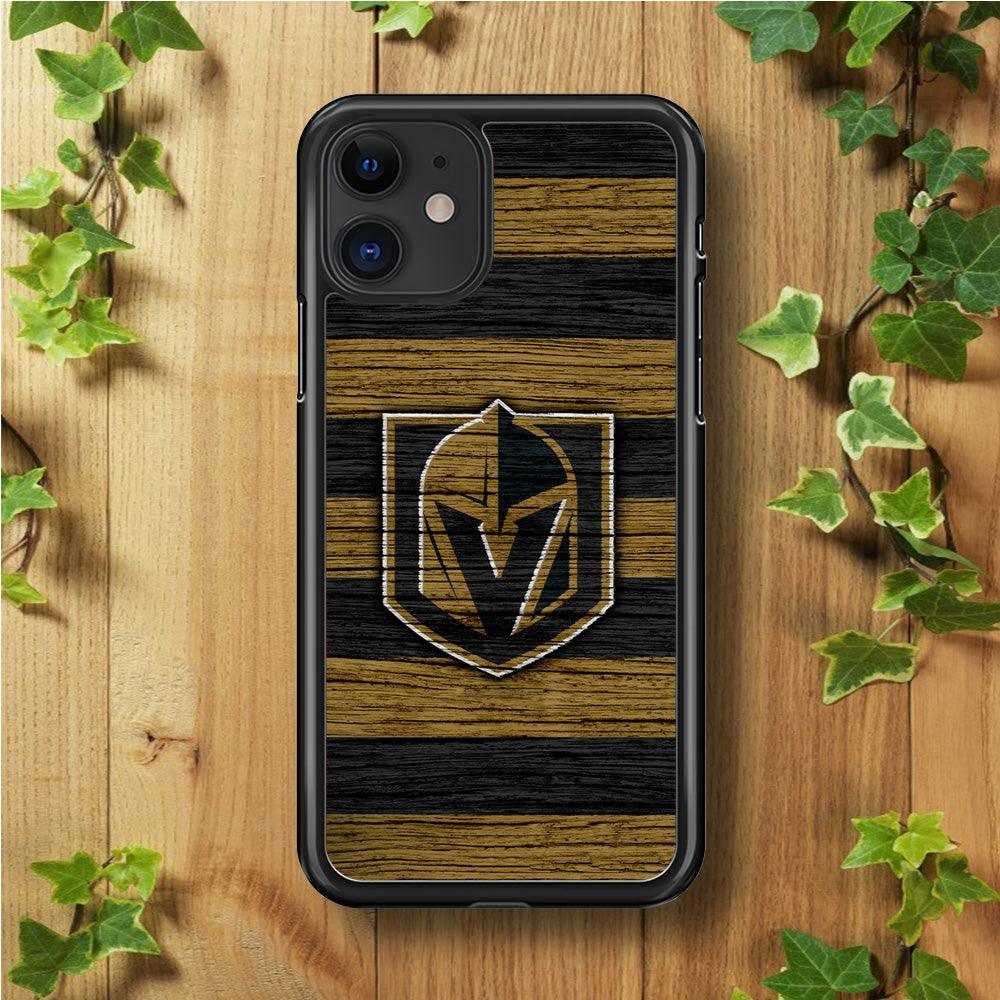 Hockey Vegas Golden Knights NHL 001 iPhone 11 Case-Rubber / Black (2D Case)-Xtracase
