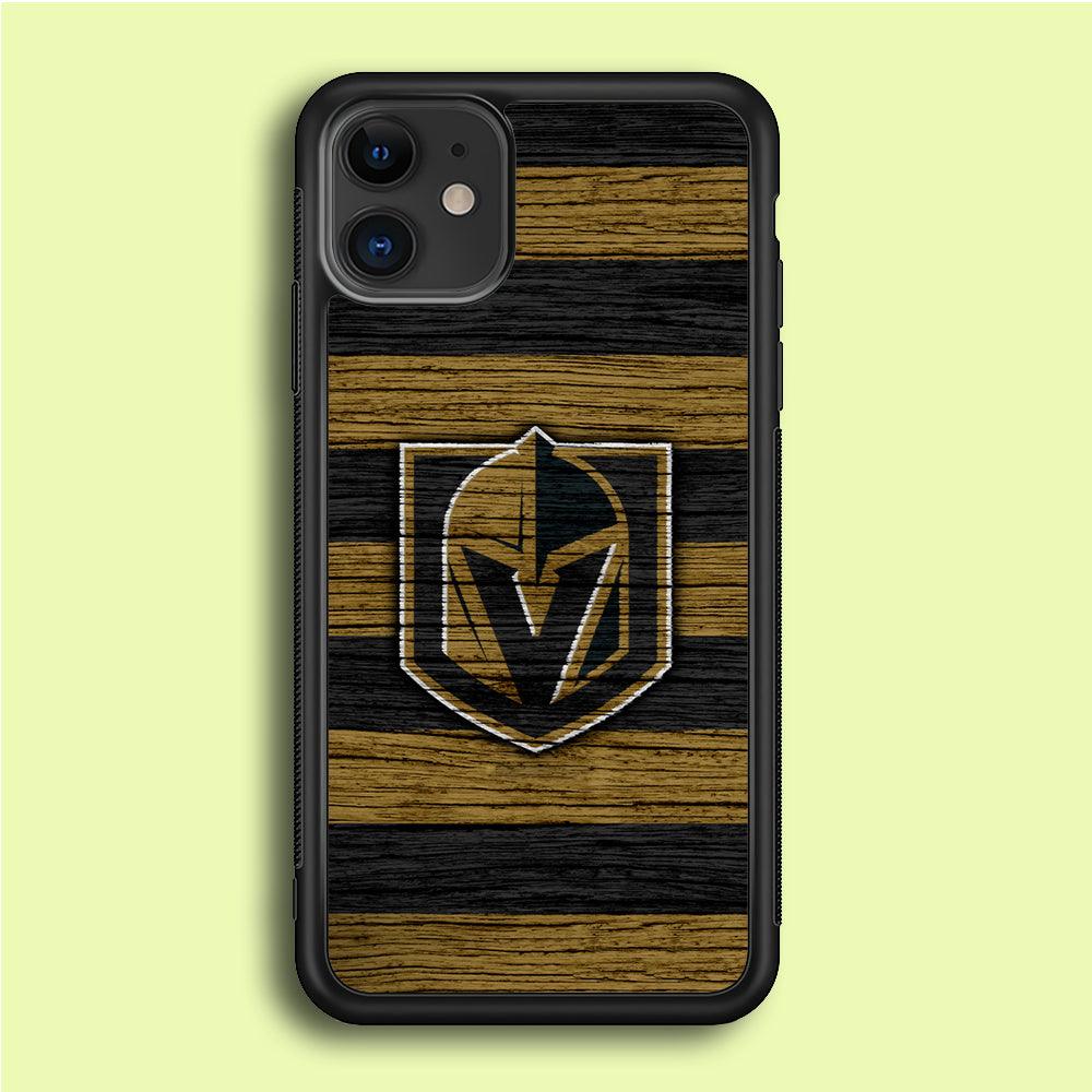 Hockey Vegas Golden Knights NHL 001 iPhone 12 Case-Rubber / Black (2D Case)-Xtracase