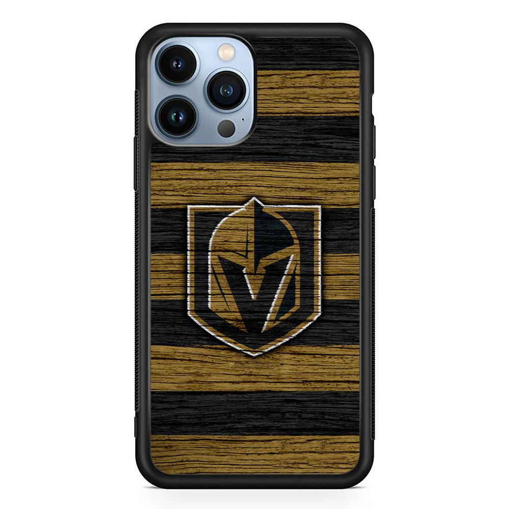 Hockey Vegas Golden Knights NHL 001 iPhone 13 Pro Max Case-Rubber / Black (2D Case)-Xtracase