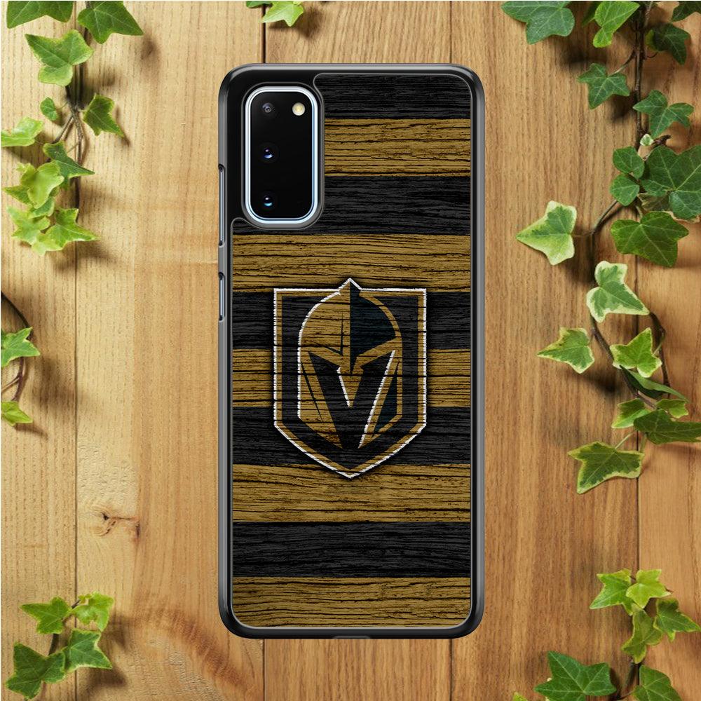 Hockey Vegas Golden Knights NHL 001 Samsung Galaxy S20 Case-Rubber / Black (2D Case)-Xtracase