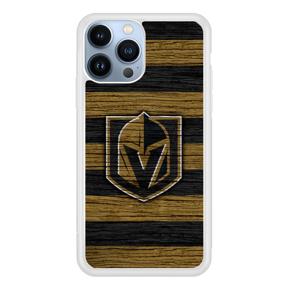 Hockey Vegas Golden Knights NHL 001 iPhone 13 Pro Max Case-Rubber / White (2D Case)-Xtracase