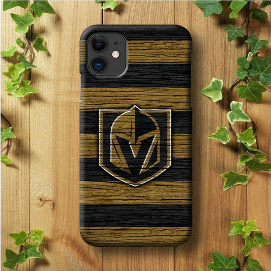 Hockey Vegas Golden Knights NHL 001 iPhone 11 Case-Plastic / Full Wrap (3D Case)-Xtracase