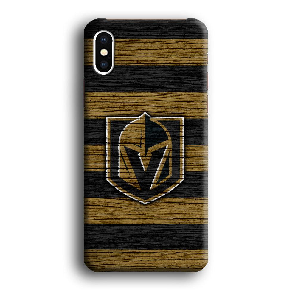 Hockey Vegas Golden Knights NHL 001 iPhone Xs Max Case-Plastic / Full Wrap (3D Case)-Xtracase