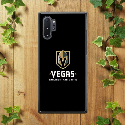 Hockey Vegas Golden Knights NHL 002 Samsung Galaxy Note 10 Plus Case-Rubber / Black (2D Case)-Xtracase