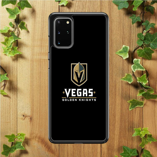 Hockey Vegas Golden Knights NHL 002 Samsung Galaxy S20 Plus Case-Rubber / White (2D Case)-Xtracase