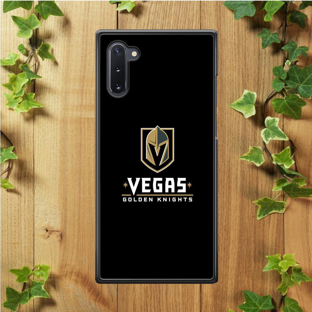 Hockey Vegas Golden Knights NHL 002 Samsung Galaxy Note 10 Case-Rubber / White (2D Case)-Xtracase
