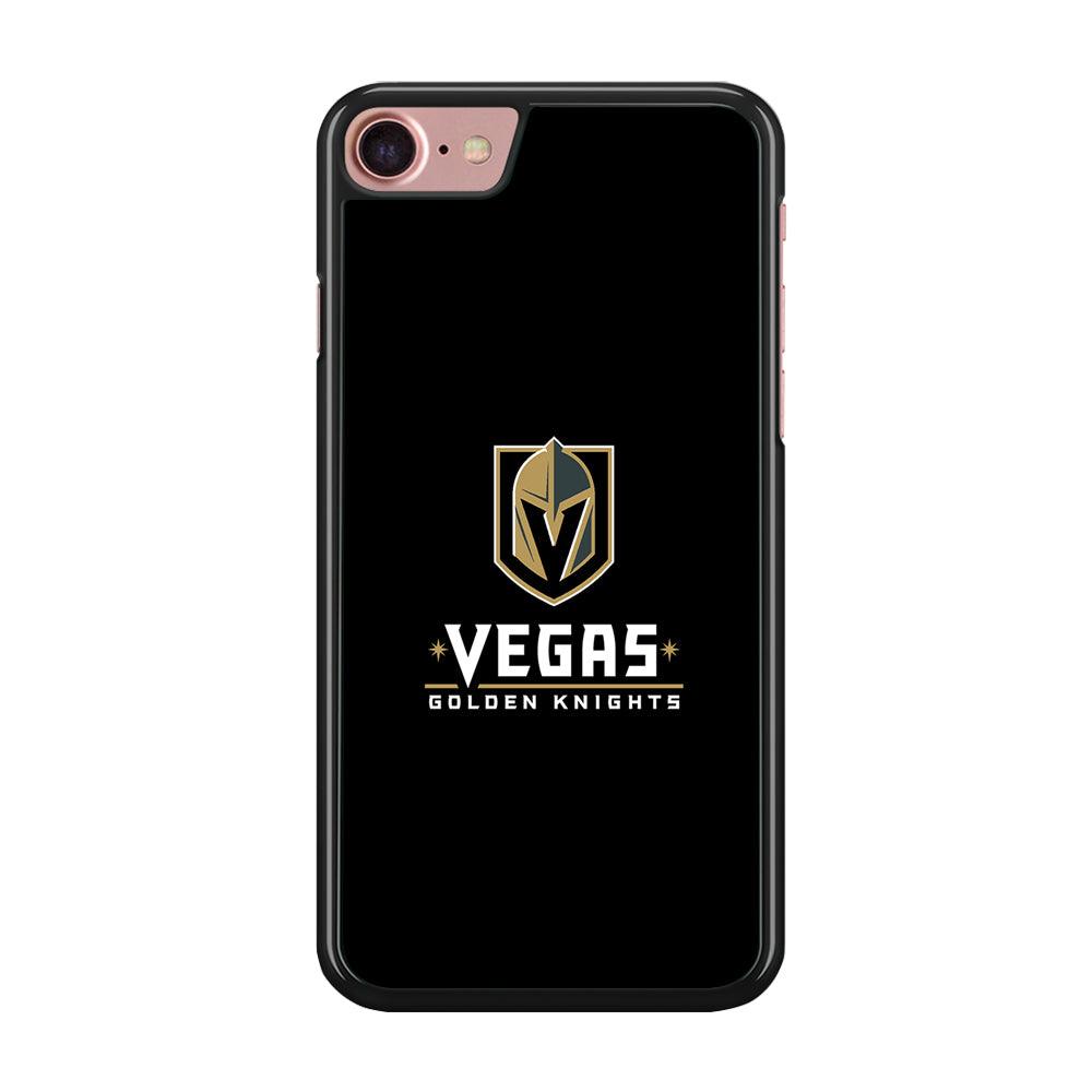 Hockey Vegas Golden Knights NHL 002 iPhone SE 2020 Case-Rubber / Black (2D Case)-Xtracase