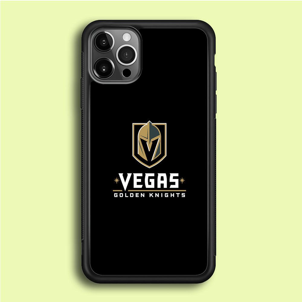 Hockey Vegas Golden Knights NHL 002 iPhone 12 Pro Case-Rubber / Black (2D Case)-Xtracase