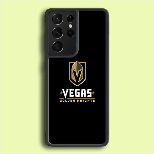 Hockey Vegas Golden Knights NHL 002 Samsung Galaxy S21 Ultra Case-Rubber / White (2D Case)-Xtracase