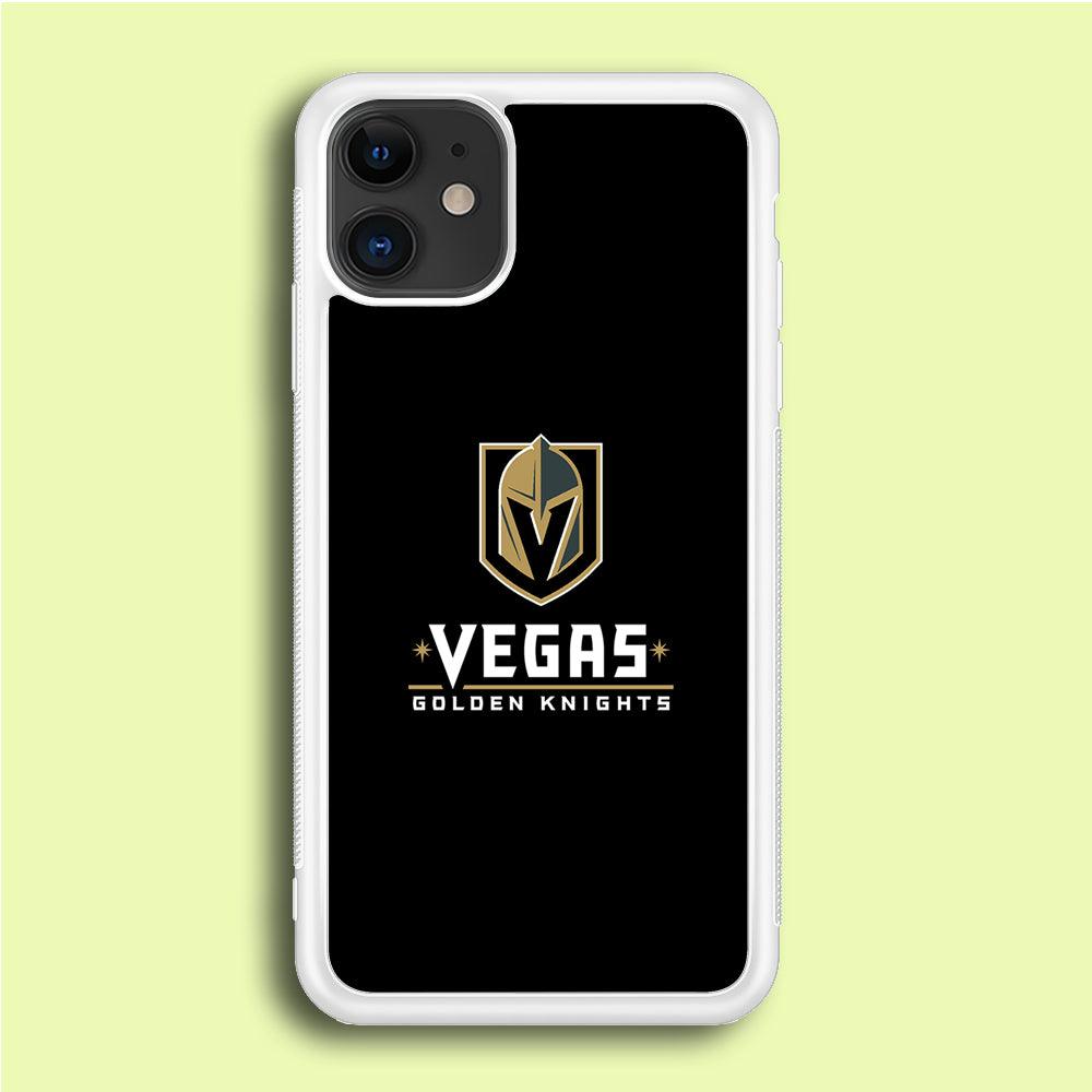 Hockey Vegas Golden Knights NHL 002 iPhone 12 Mini Case-Rubber / White (2D Case)-Xtracase